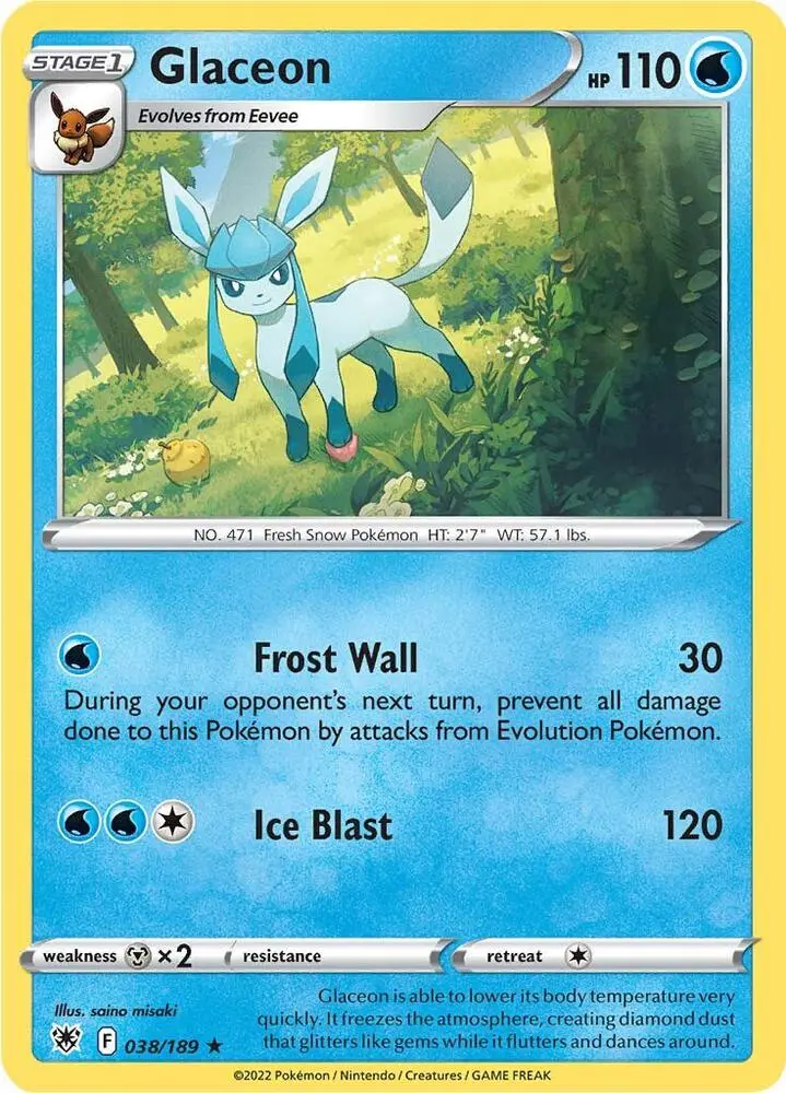 Glaceon, Astral Radiance 038/189