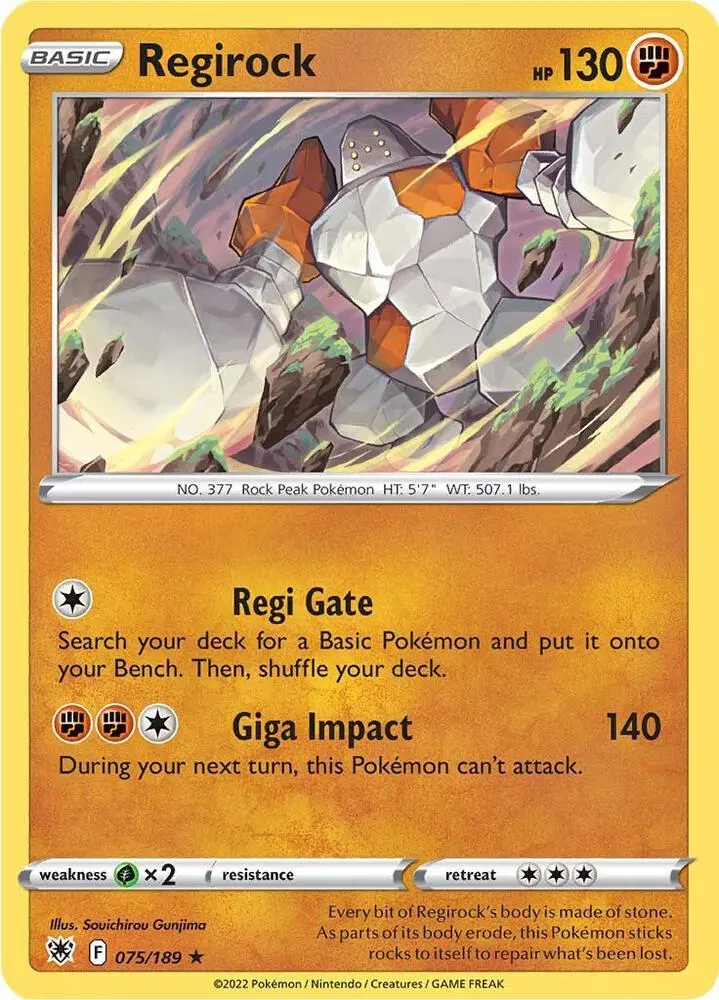 Regirock, Astral Radiance 075/189