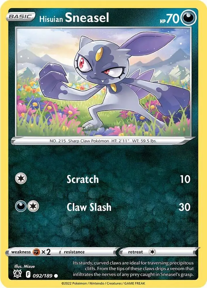 Hisuian Sneasel, Astral Radiance 092/189