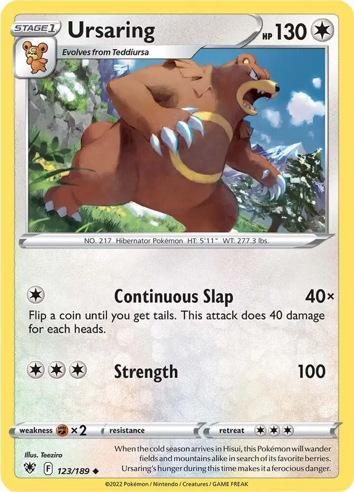 Ursaring, Astral Radiance 123/189