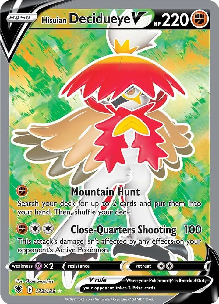 Hisuian Decidueye V, Astral Radiance 173/189