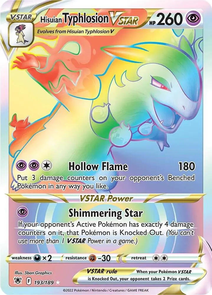 Hisuian Typhlosion VSTAR, Astral Radiance 193/189