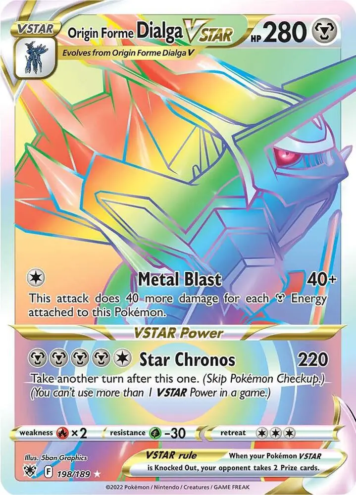 Origin Forme Dialga VSTAR, Astral Radiance 198/189