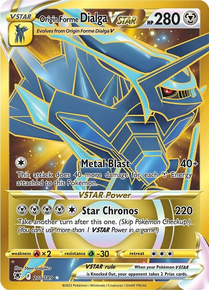 Origin Forme Dialga VSTAR, Astral Radiance 210/189
