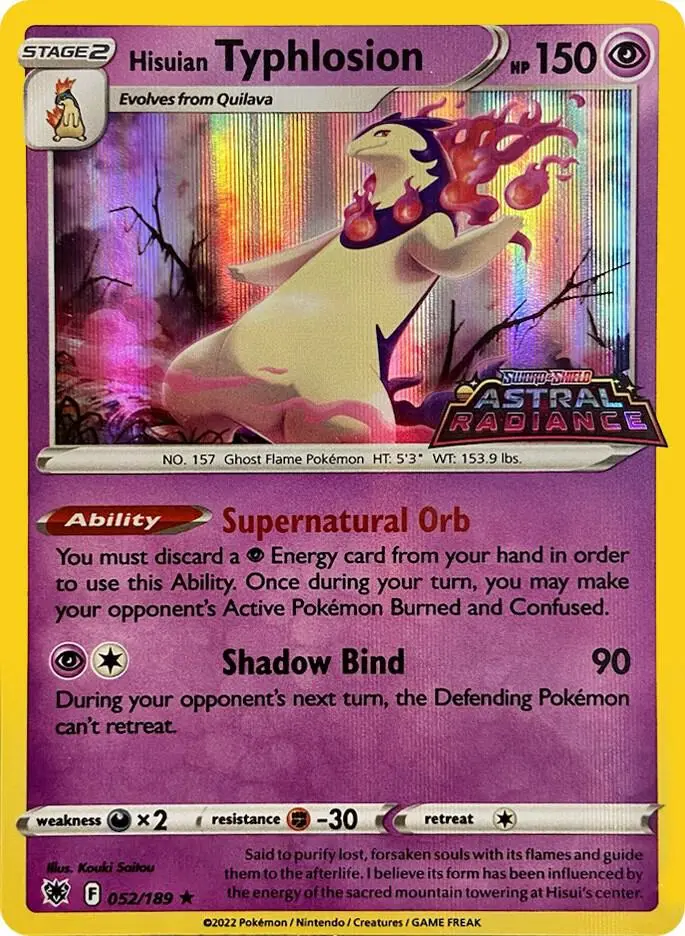 Hisuian Typhlosion, Miscellaneous Cards & Products 052/189