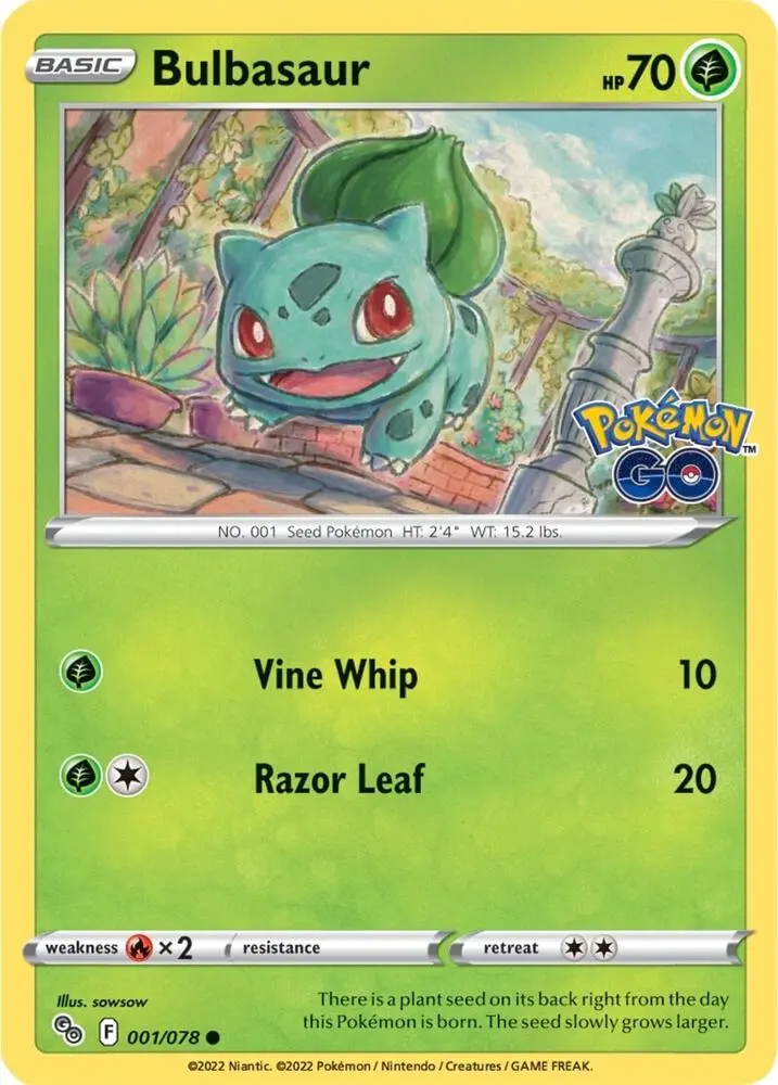 Bulbasaur, Pokémon GO 001/78