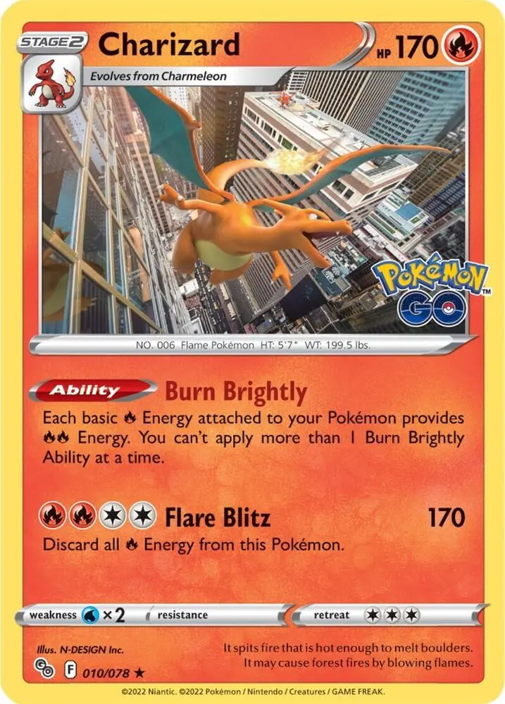 Charizard, Pokémon GO 010/78