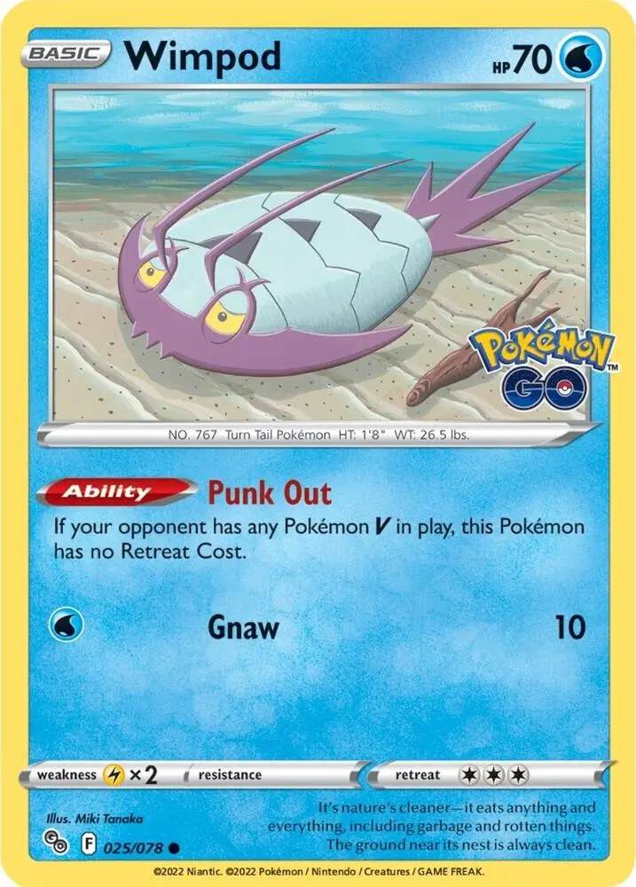 Wimpod, Pokémon GO 025/78