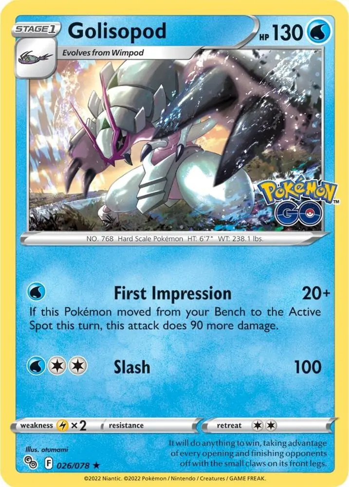 Golisopod, Pokémon GO 026/78