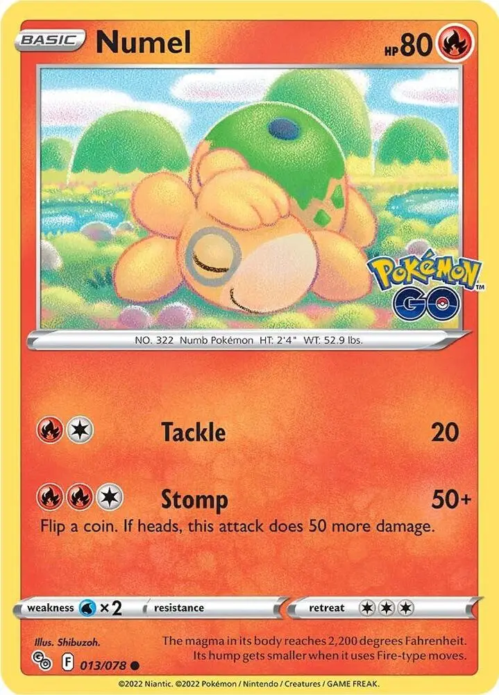 Numel, Pokémon GO 013/78