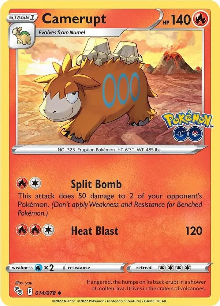 Camerupt, Pokémon GO 014/78