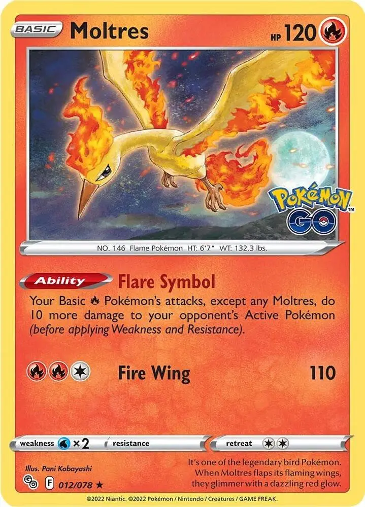 Moltres, Pokémon GO 012/78