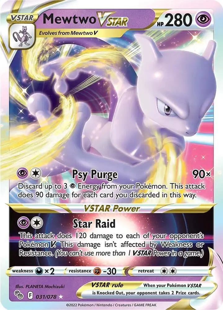 Mewtwo VSTAR, Pokémon GO 031/78