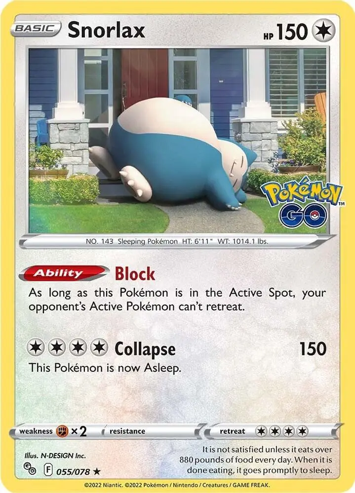 Snorlax, Pokémon GO 055/78
