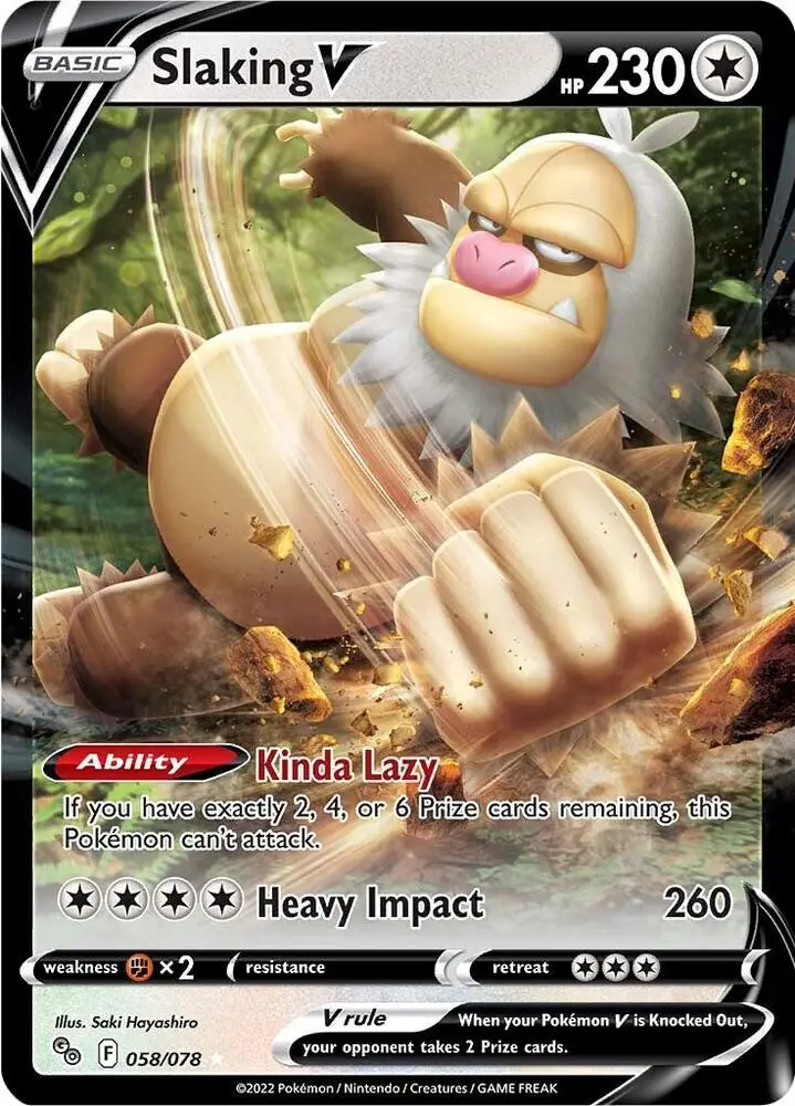 Slaking V, Pokémon GO 058/78