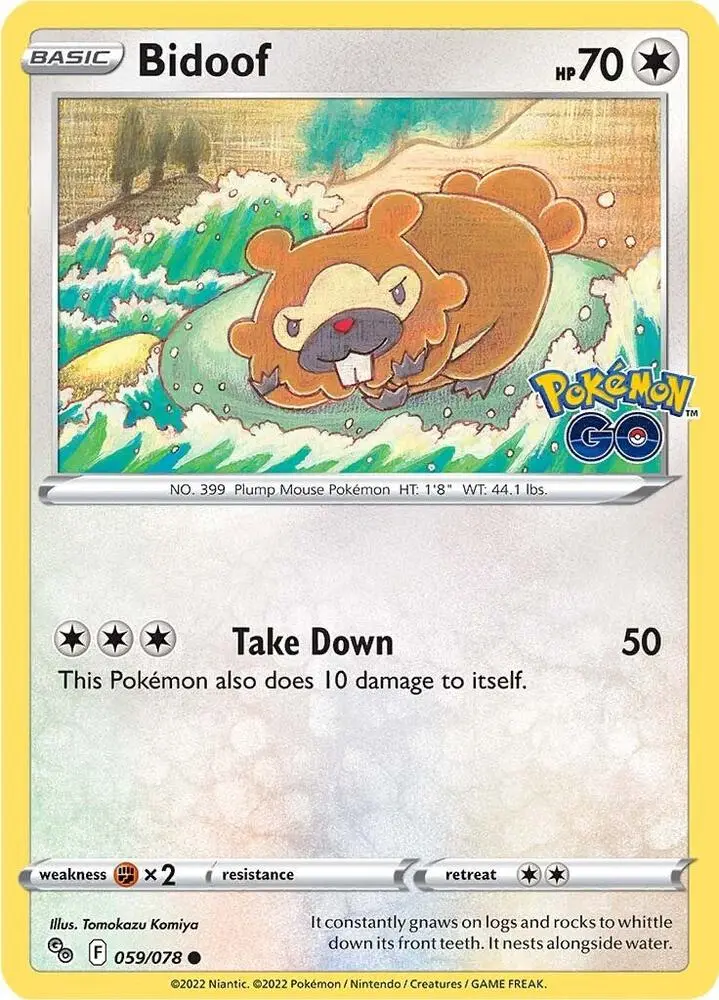 Bidoof, Pokémon GO 059/78