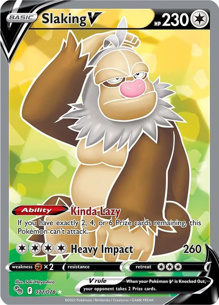Slaking V, Pokémon GO 077/78