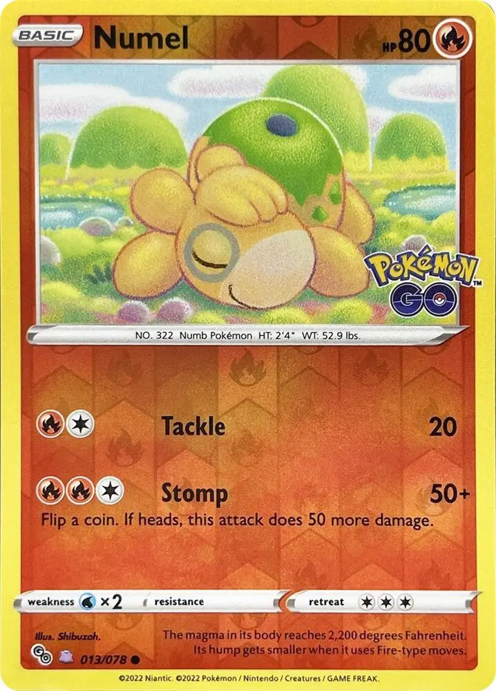 Numel (Peelable Ditto), Pokémon GO 013/078