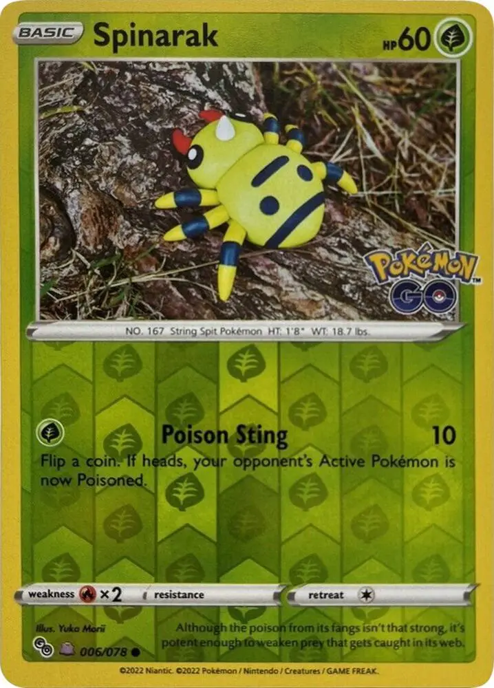 Spinarak (Peelable Ditto), Pokémon GO 006/078