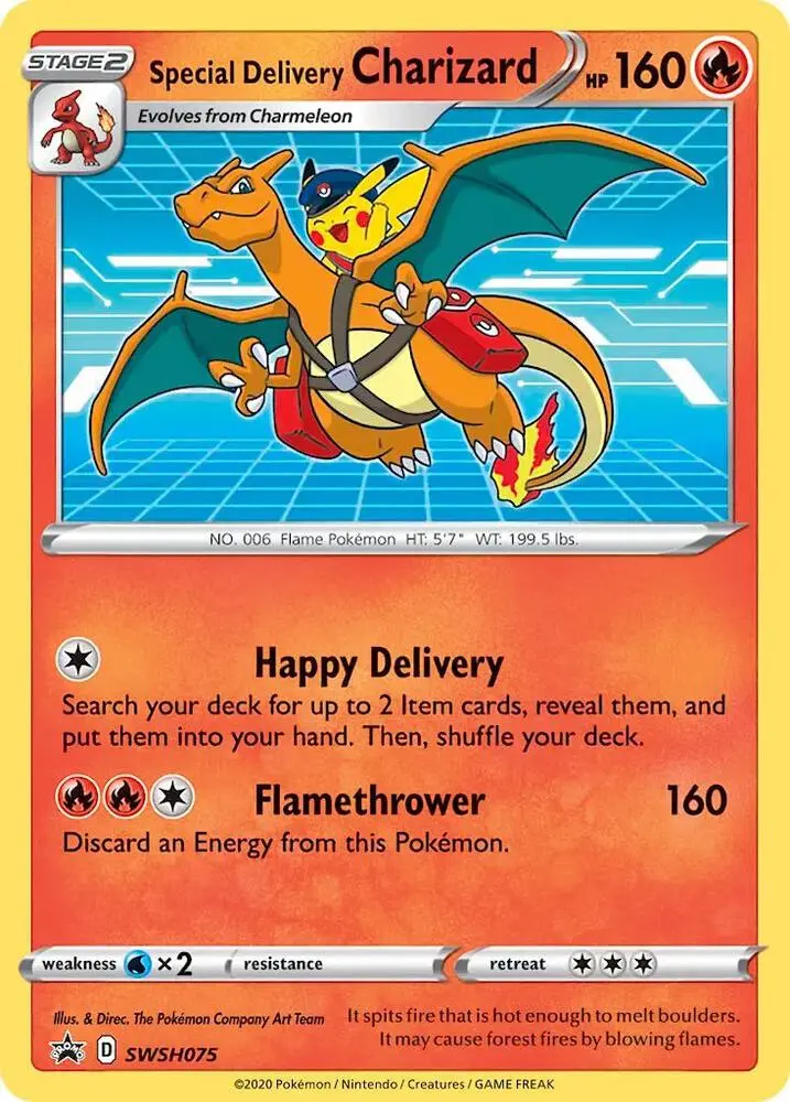 Special Delivery Charizard, SWSH Black Star Promos SWSH075/307
