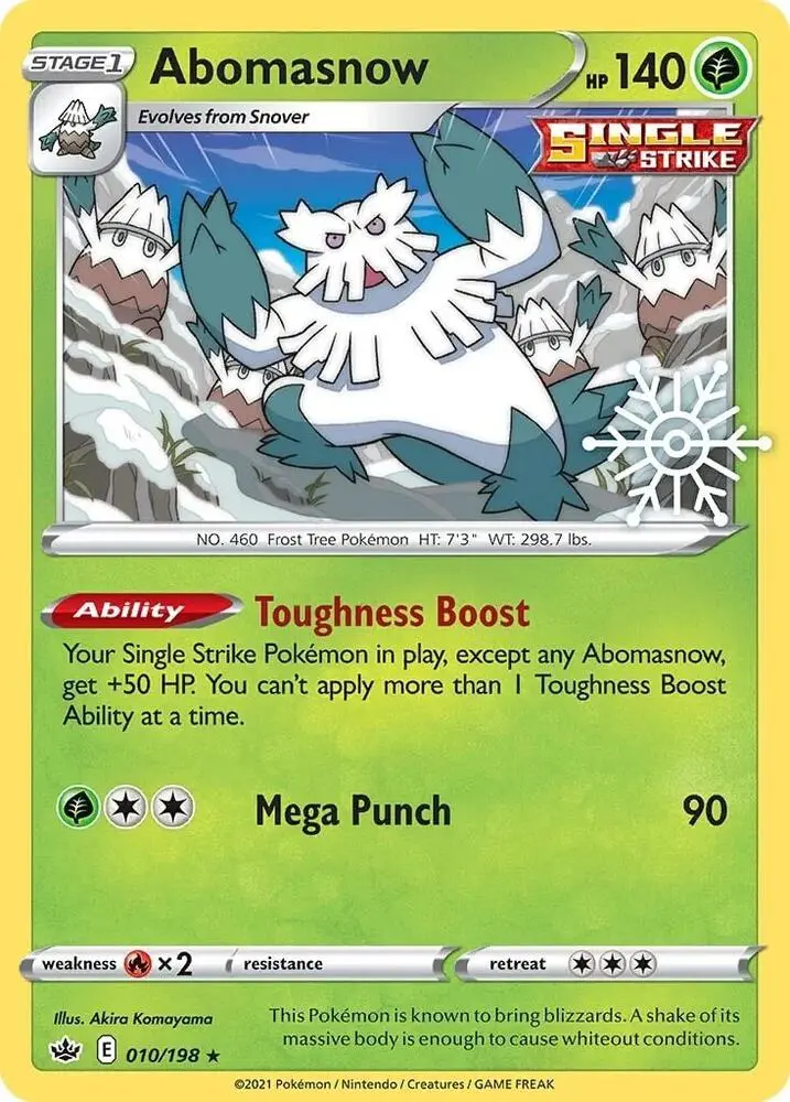 Abomasnow, Miscellaneous Cards & Products 010/198