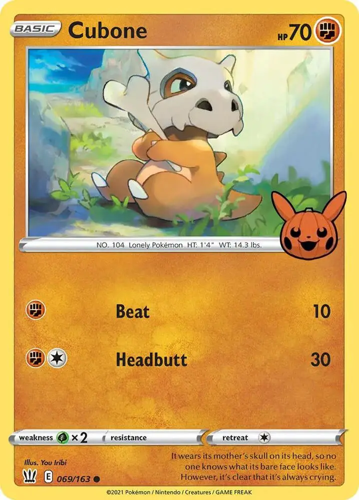 Cubone, Trick or Trade BOOster Bundle 069/163
