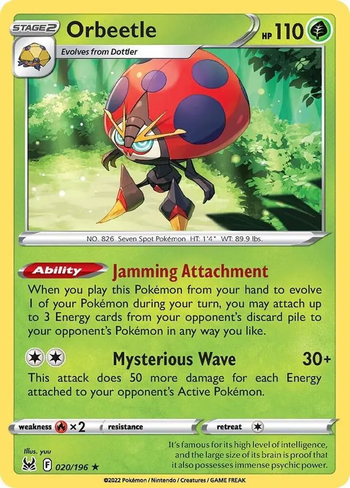 Orbeetle, Lost Origin 020/196