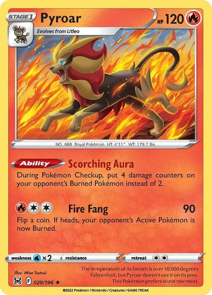 Pyroar, Lost Origin 029/196
