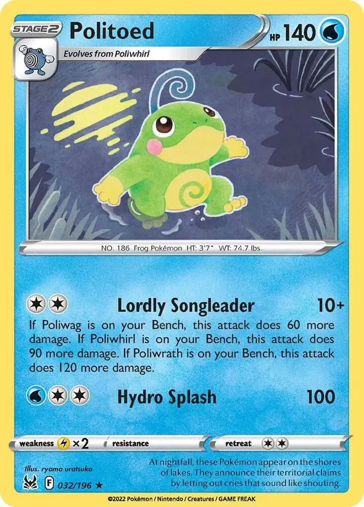 Politoed, Lost Origin 032/196