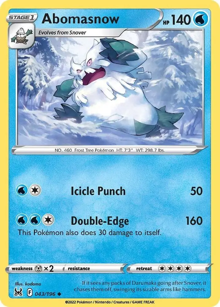 Abomasnow, Lost Origin 043/196