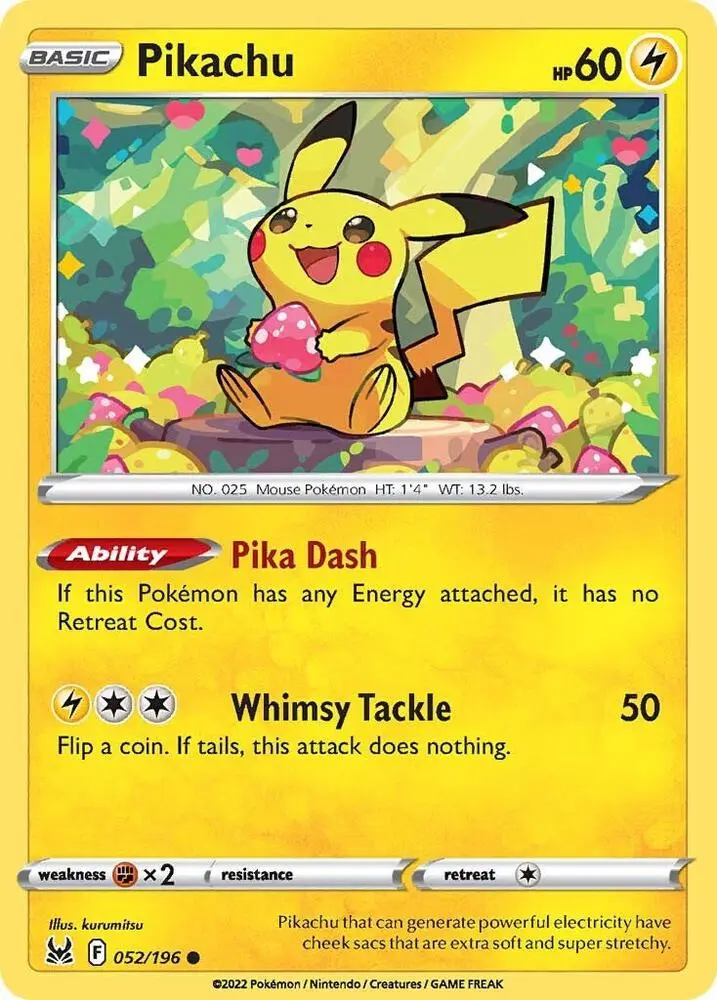 Pikachu, Lost Origin 052/196