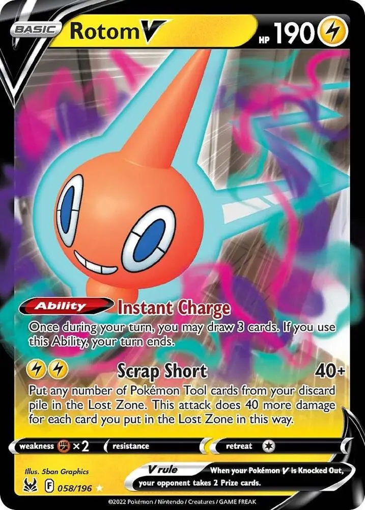 Rotom V, Lost Origin 058/196