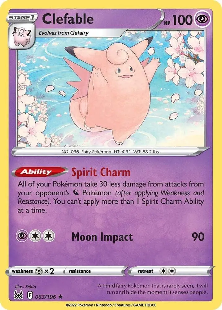 Clefable, Lost Origin 063/196
