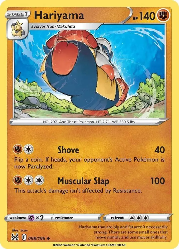 Hariyama, Lost Origin 098/196