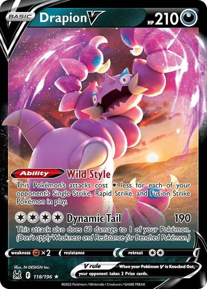 Drapion V, Lost Origin 118/196