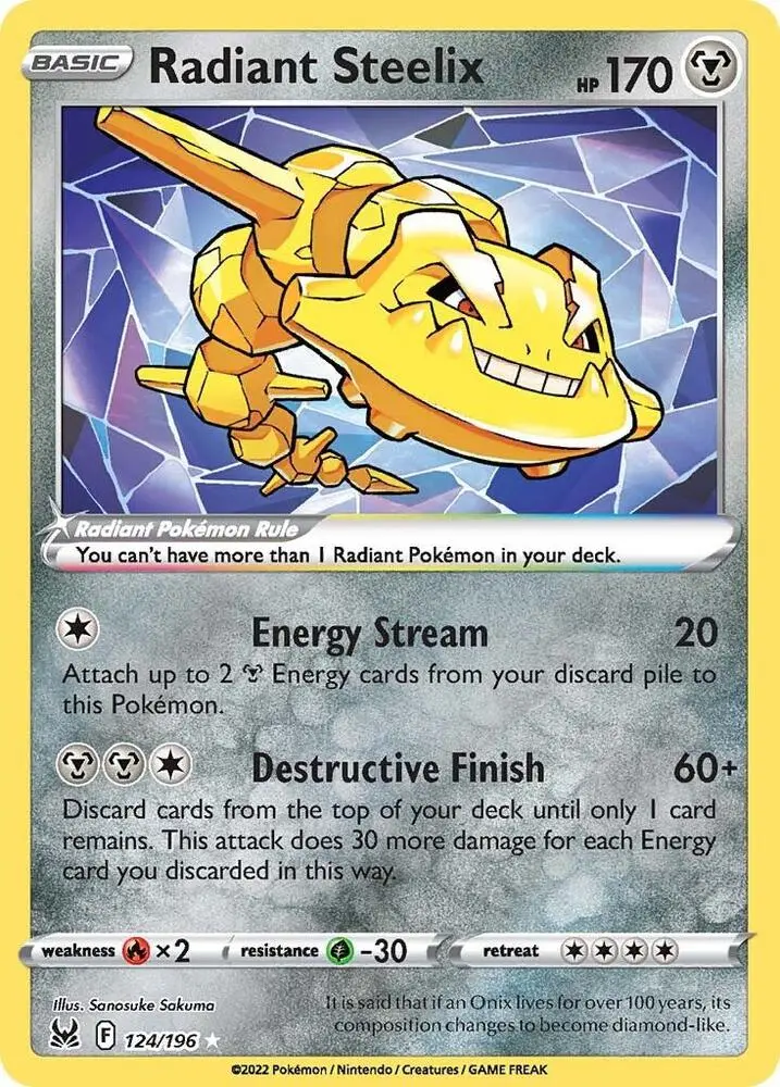 Radiant Steelix, Lost Origin 124/196