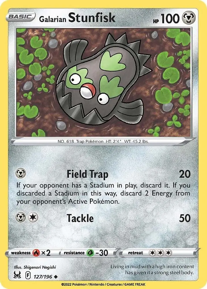 Galarian Stunfisk, Lost Origin 127/196
