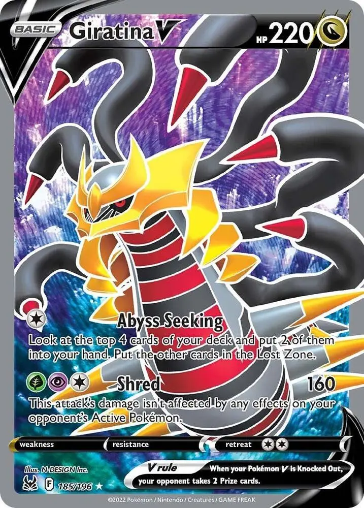 Giratina V, Lost Origin 185/196