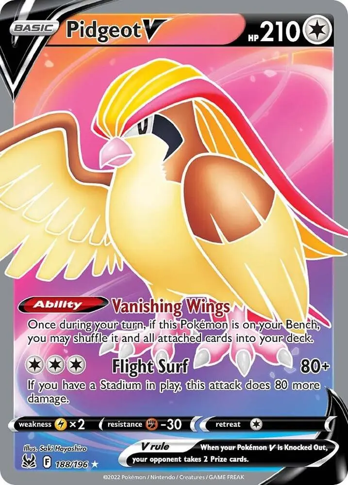 Pidgeot V, Lost Origin 188/196