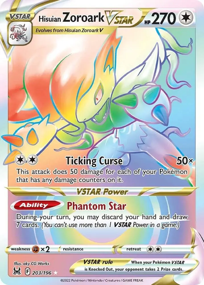 Hisuian Zoroark VSTAR, Lost Origin 203/196