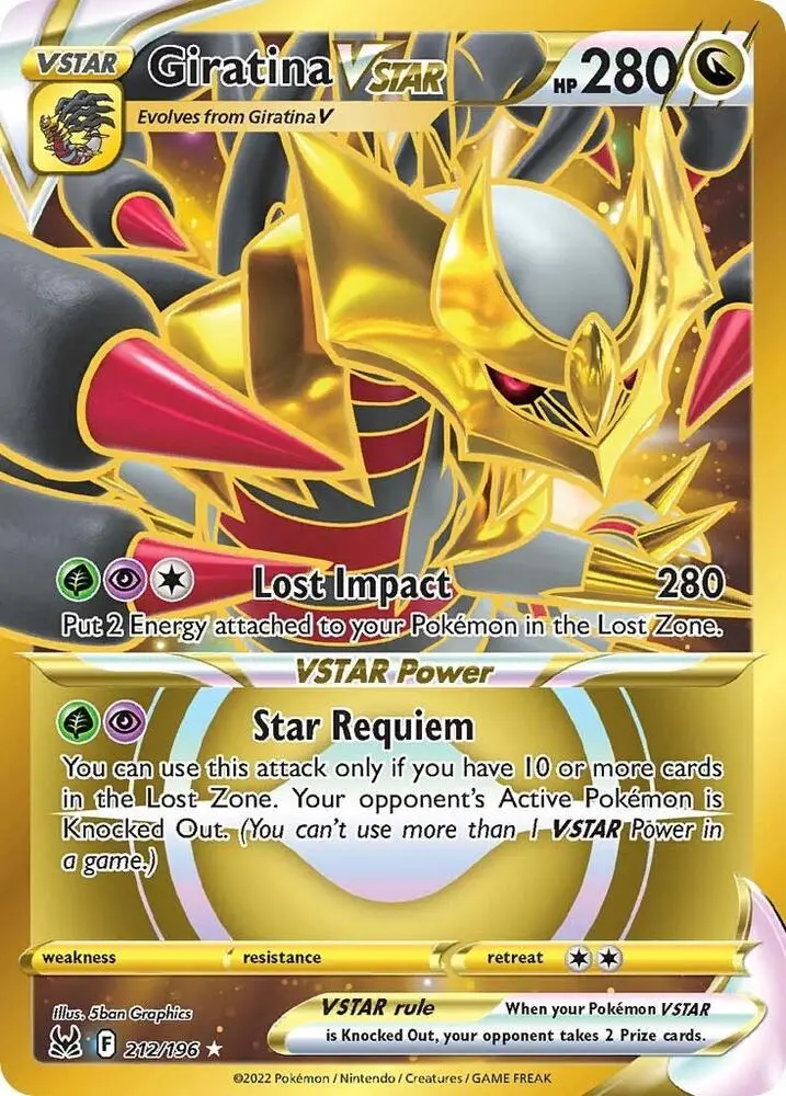 Giratina VSTAR, Lost Origin 212/196