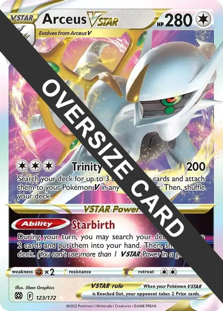 Arceus VSTAR, Jumbo cards 123/172