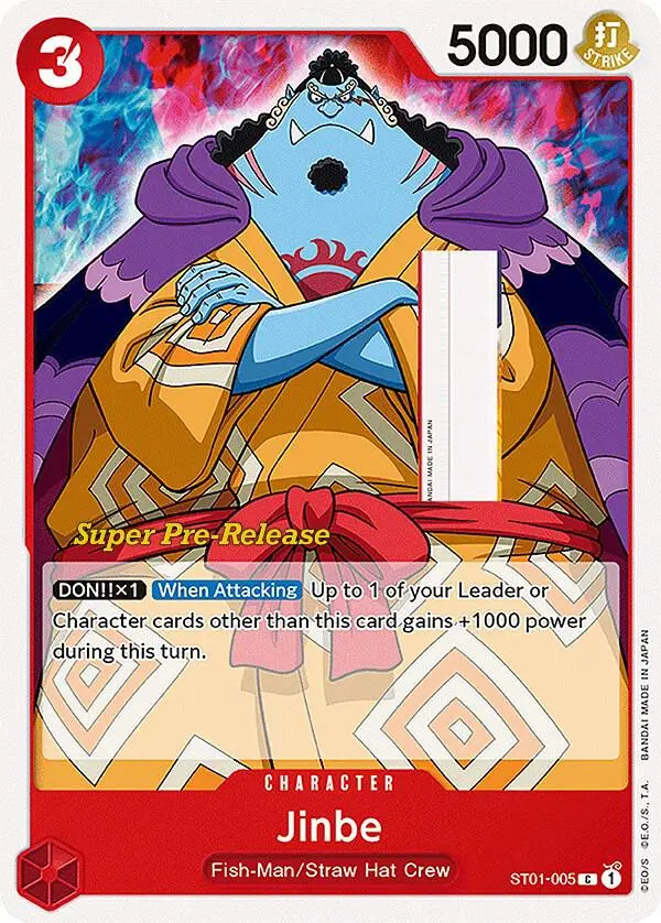 Jinbe, Starter Deck 1 Straw Hat Crew (Super Pre-Release Edition) ST01-005