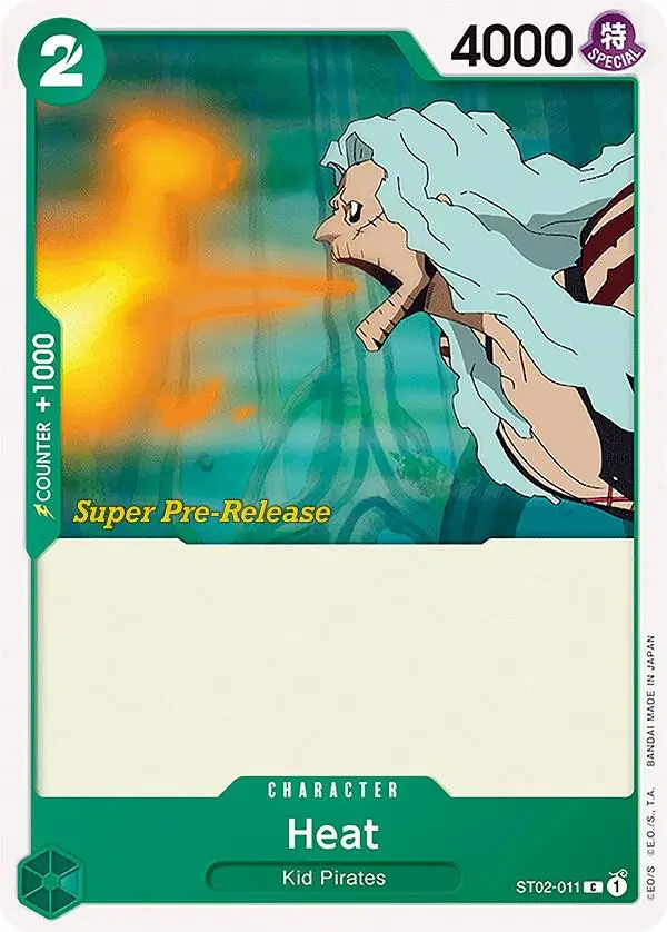 Heat, Starter Deck 2 Worst Generation (Super Pre-Release Edition) ST02-011
