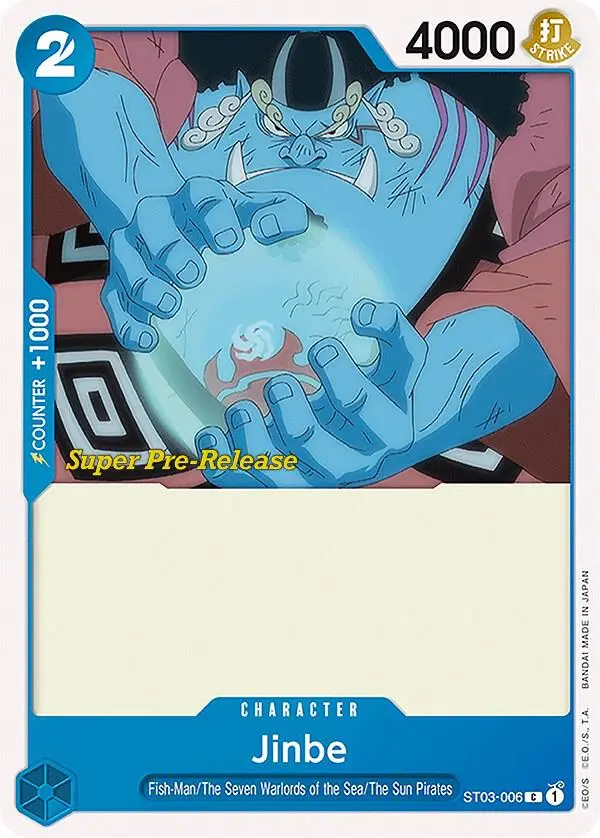 Jinbe, Starter Deck 3 The Seven Warlords of The Sea (Super Pre-Release Edition) ST03-006