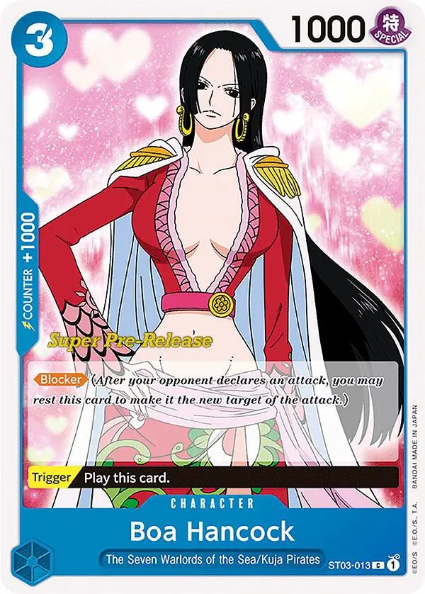 Boa Hancock, Starter Deck 3 The Seven Warlords of The Sea (Super Pre-Release Edition) ST03-013
