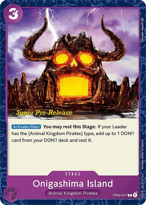 Onigashima Island, Starter Deck 4 Animal Kingdom Pirates (Super Pre-Release Edition) ST04-017