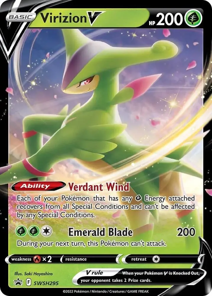 Virizion V, SWSH Black Star Promos SWSH295/307