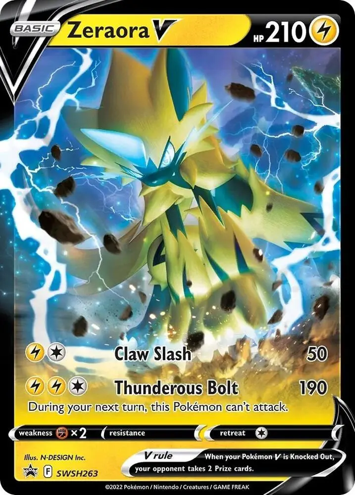Zeraora V, SWSH Black Star Promos SWSH263/307