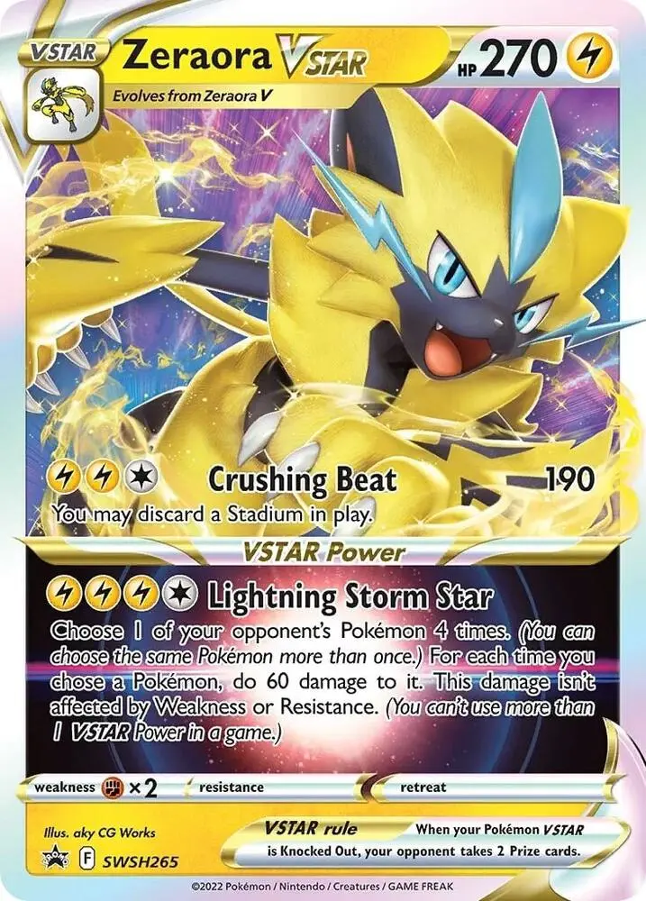 Zeraora VSTAR, SWSH Black Star Promos SWSH265/307